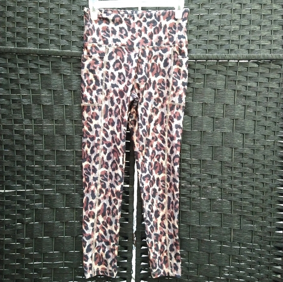 Bally High Waisted Leopard Print Sport Leggings - Picture 7 of 10